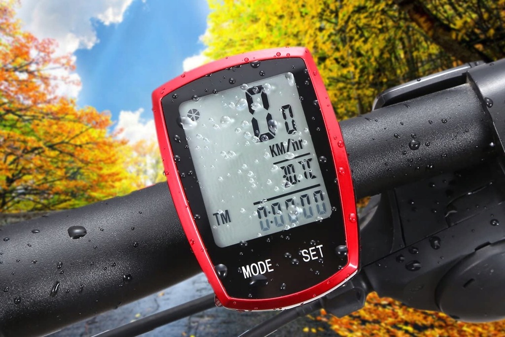 Licznik rowerowy WODOODPORNY termometr tryb noc PRĘDKOŚCIOMIERZ LCD PRO Rodzaj przewodowy